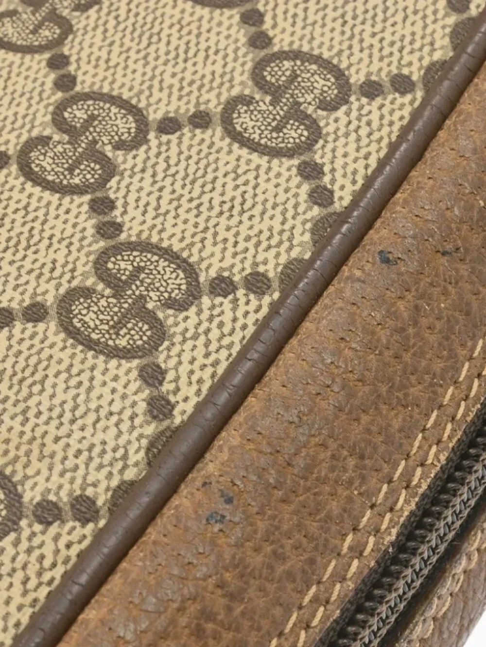 Gucci Beige Canvas GG Clutch Bag